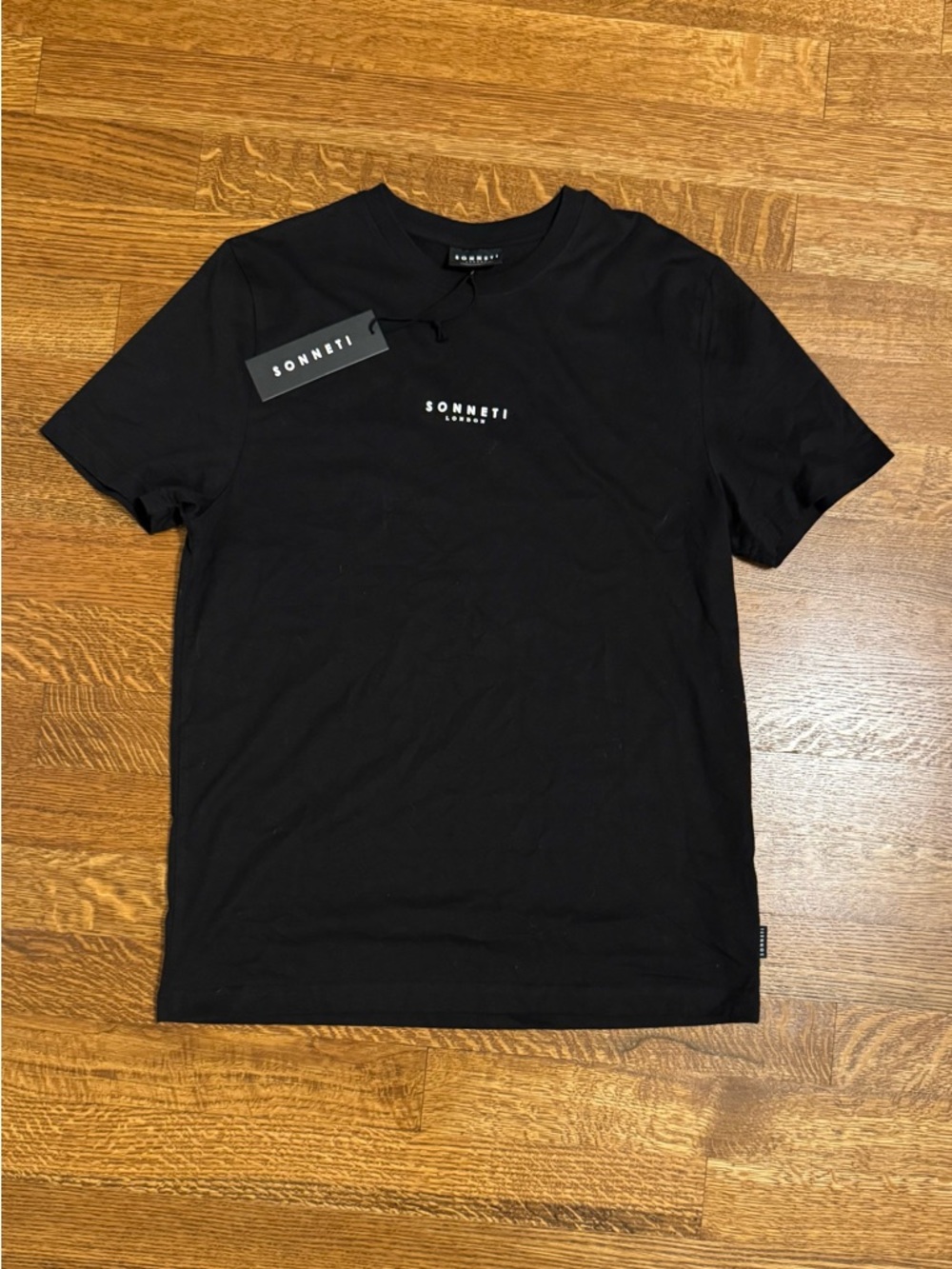 Sonneti London Men's Black Logo Crew Neck T-Shirt. XL